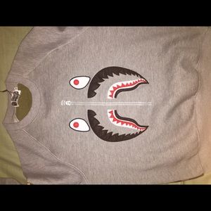 BAPE GRAY SWEATER