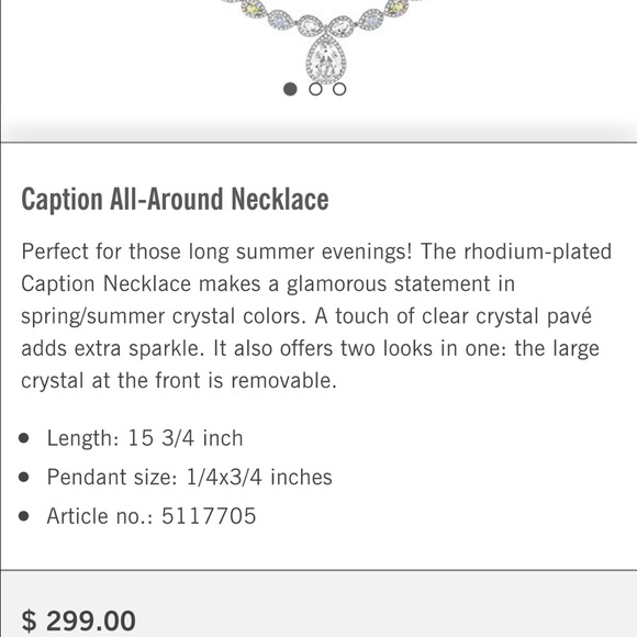 Swarovski necklace: Caption All-Around Necklace - Picture 4 of 4