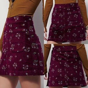 Free People Skirts - 🌿FIRM🌿 Free People Velvet Button Skirt 8 Free People Skirts - 🌿FIRM🌿 Free People Velvet Button Skirt 8
