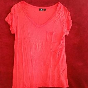 Shimmery v neck tee