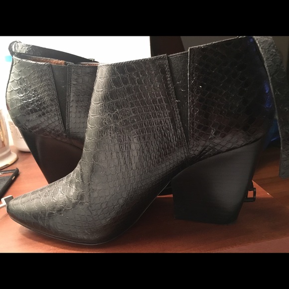 Rebecca Minkoff La Roux Snake Print Ankle Wrap