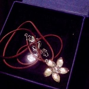 Swarovski Iridescent Flower Necklace
