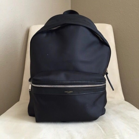 Saint Laurent Hunting Backpack in Black Nylon