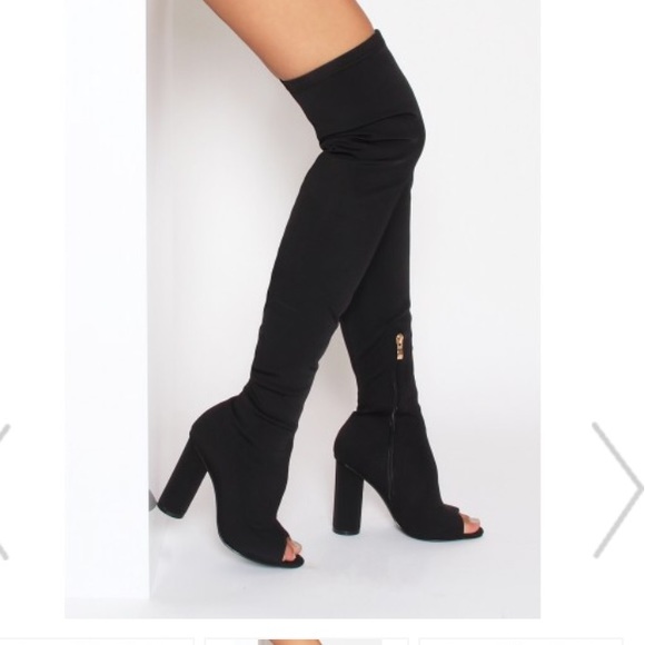 Simmi shoes thigh high boots (Reyna)