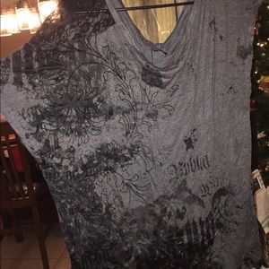 Shirt with designs on front and back