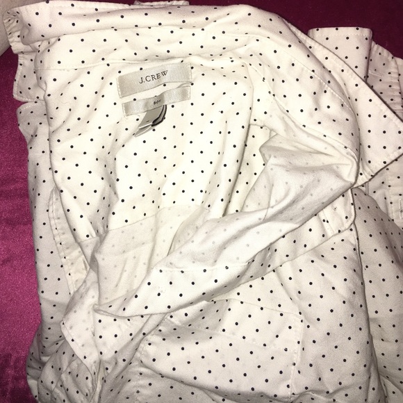 Jcrew polka dot button down