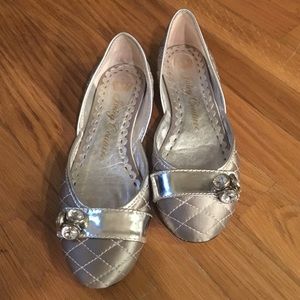 Silver Juicy Couture flats
