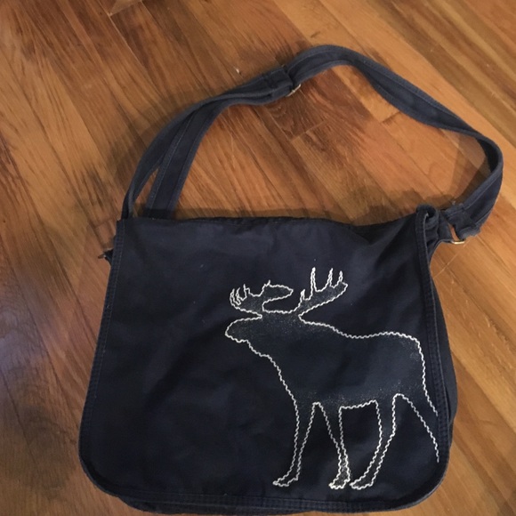 Abercrombie and Fitch Navy Blue Messenger Bag