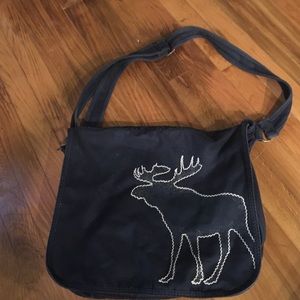 Abercrombie and Fitch Navy Blue Messenger Bag