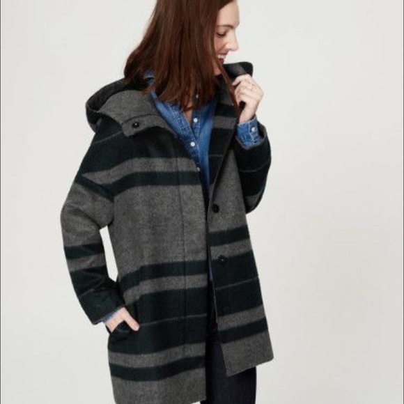 LOFT Jackets & Blazers - ✨SALE✨ Loft Striped Cocoon Coat