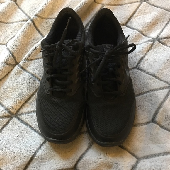 Nike black on black training shoes