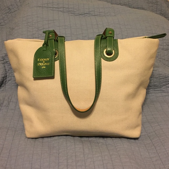 Dooney & Bourke canvas and leather tote