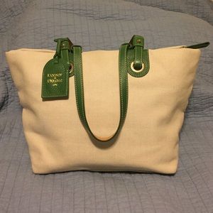 Dooney & Bourke canvas and leather tote