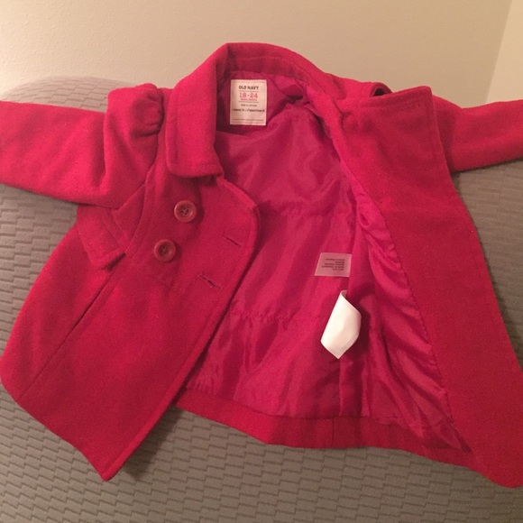 Girls Old Navy Pea Coat size 18-24 mo - Picture 3 of 4