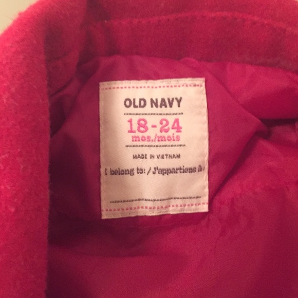 Girls Old Navy Pea Coat size 18-24 mo - Picture 4 of 4