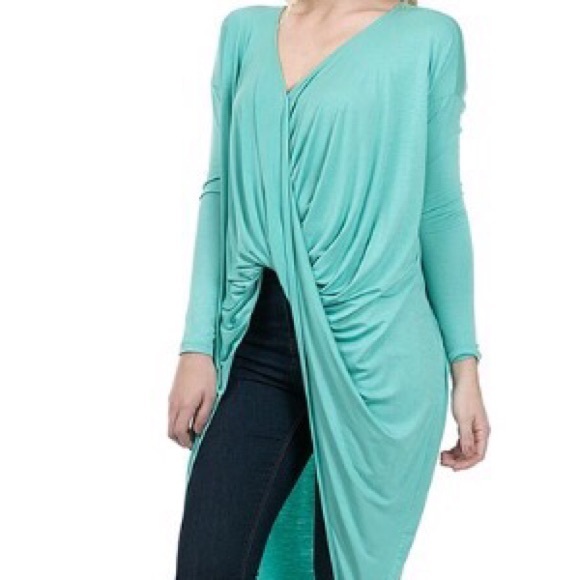 Neon Yellow Hi Lo Top, NWT - Picture 4 of 4