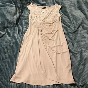 Lace and Glitter Evening Dress