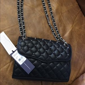 NWT Rebecca Minkoff Quilted Mini Affair with Studs