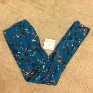 New TC LuLaRoe Leggings - Key Design Rare!