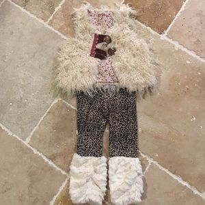 Fur Vest and Cheetah Print Pant Outfit