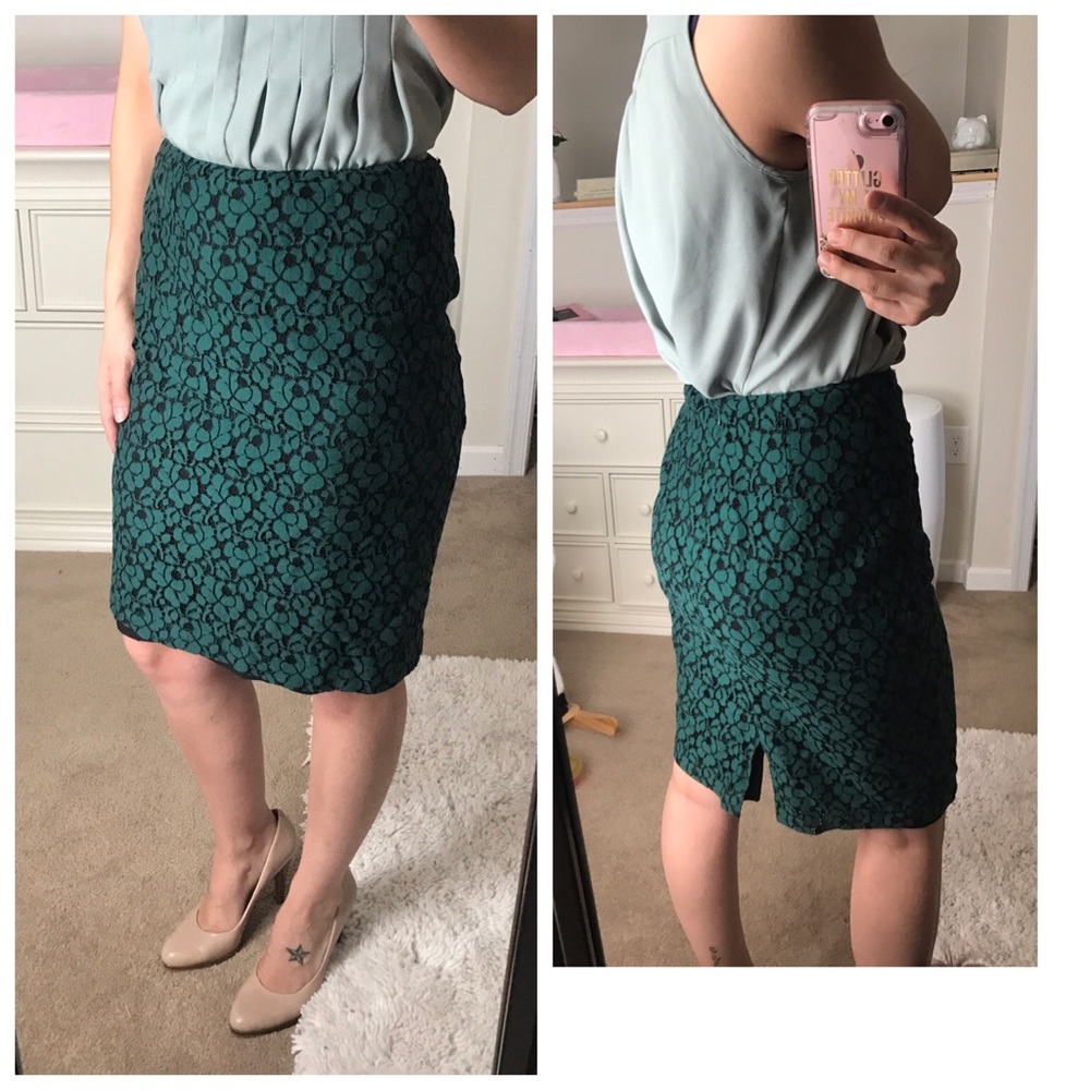New York & company lace pencil skirt