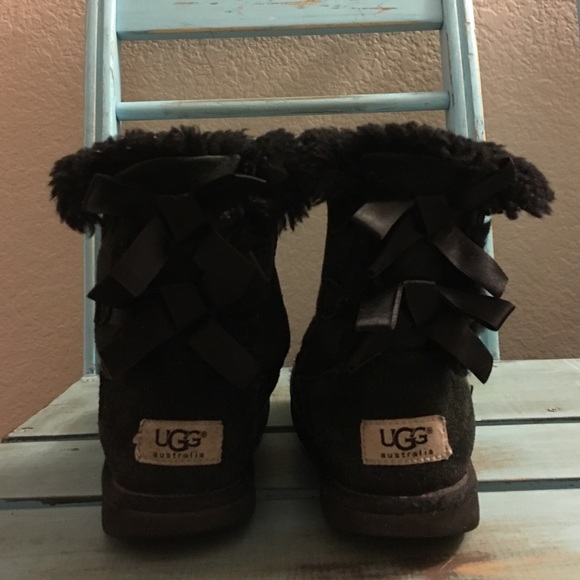 UGG Other - 3 DAY SALE 🎀Girls Black Bow UGG's🎀