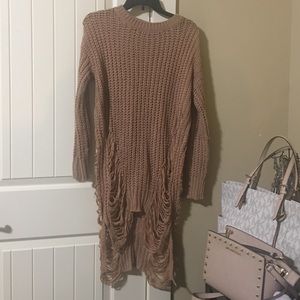 Distressed sweater from "aidetteee"