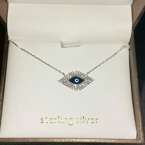 "EVIL EYE" STERLING SILVER ~ NEW W/OUT TAGS