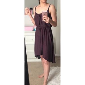 SOLD!! Cotton on Wine colored high low dress