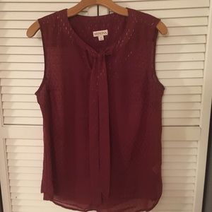 Tie front blouse