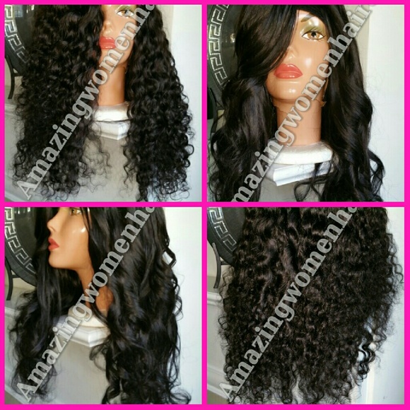 Versatile U part wig brazillian deep wave mixed le