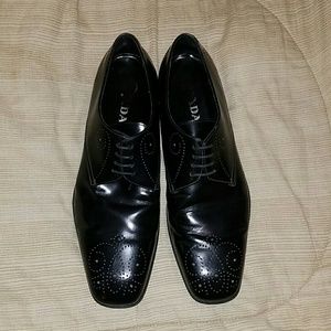 Prada Milano black Square tip shoe
