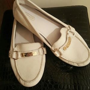 Womens authentic Coach leather loafer sz 10