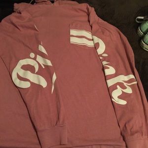 Pink pullover begonia hoodie Sz xs