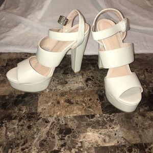 Cream DBDK heels. Never Worn!