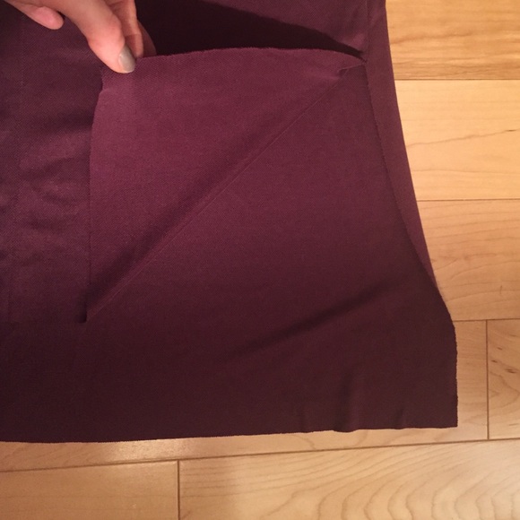 Burgundy Long Sleeve Trouvé Dress - Picture 2 of 4