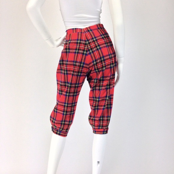 🚫SOLD🚫VINTAGE WOOL KNICKERS | 60s Tartan Plaid K - Picture 2 of 4