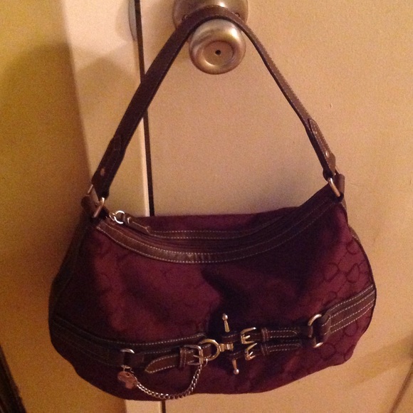 Chaps Burgundy Hobo Bag - Picture 1 of 3