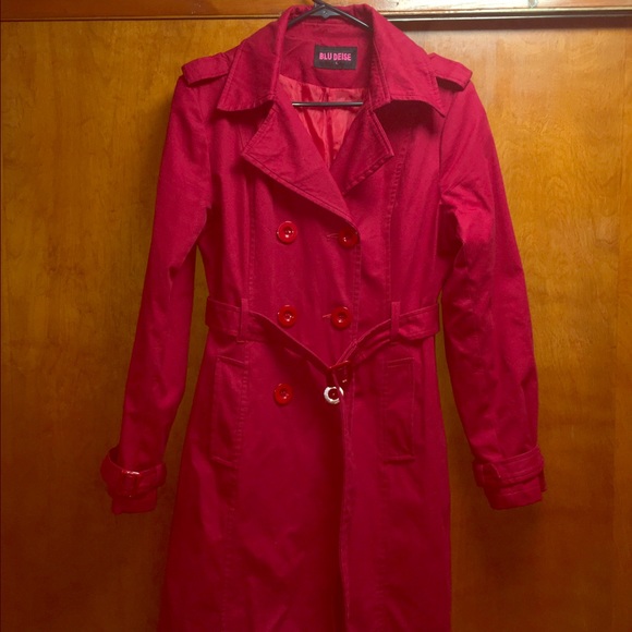 Red fall coat