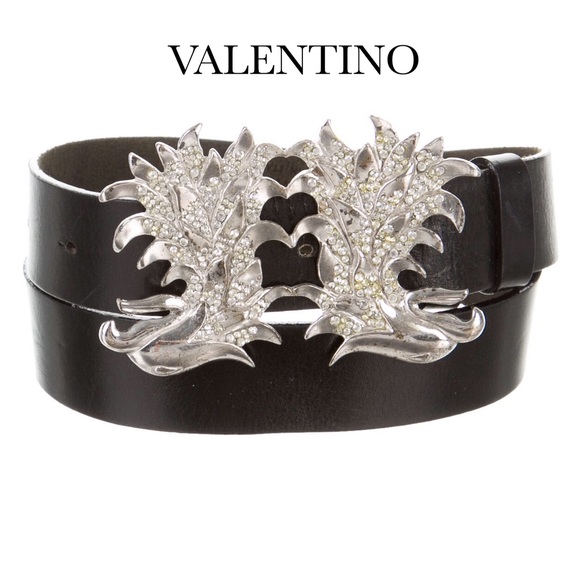 VALENTINO BLACK LEATHER BELT main image 7