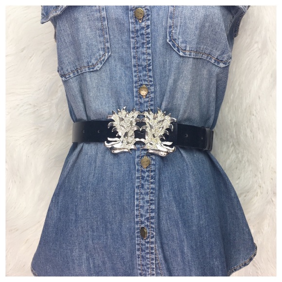 VALENTINO BLACK LEATHER BELT main image 6