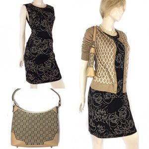 Medium leifsdottir Black Floral Dress From Anthro