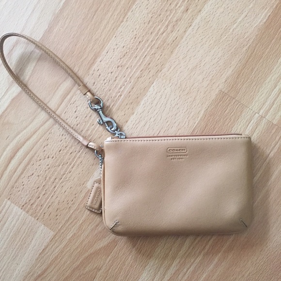 Coach leather wristlet
