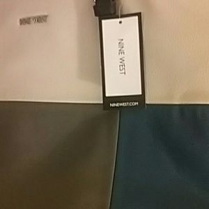 Nine West-Blue Color Block Bag