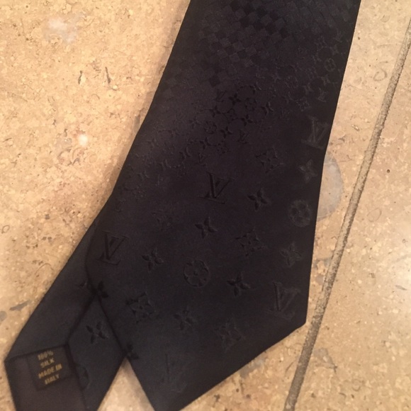 Black Louis Vuitton tie