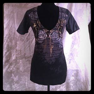 👏👏Sale Sale👏👏 Silver Star V-Neck TShirt