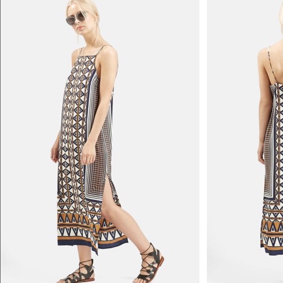 Topshop sold out geometric midi