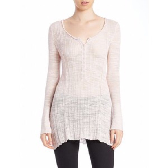 Free people ribbed Henley