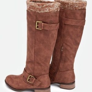 Brown Riding Boots Size 9 Wide Calf