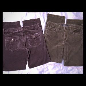 ⭐️Calvin Klein Corduroy Pants SET OF 2!⭐️
